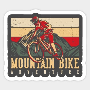 Mountain Bike ride Sticker